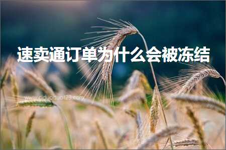 璺ㄥ鐢靛晢鐭ヨ瘑:閫熷崠閫氳鍗曚负浠€涔堜細琚喕缁? width=